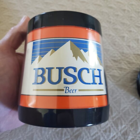 80's Baltimore Orioles Busch Beer Plastic Mug w/ lid World Series 1983 Champion - Picture 4 of 7